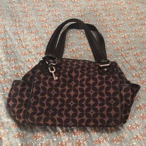 SALE!!! Fossil Blackburn Cloth Satchel/Shoulder Bag
